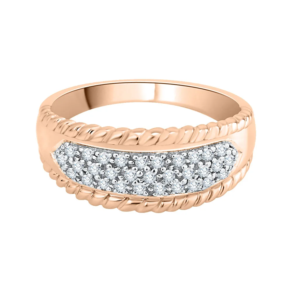 KATARINA 1/4 cttw Diamond Wedding Band