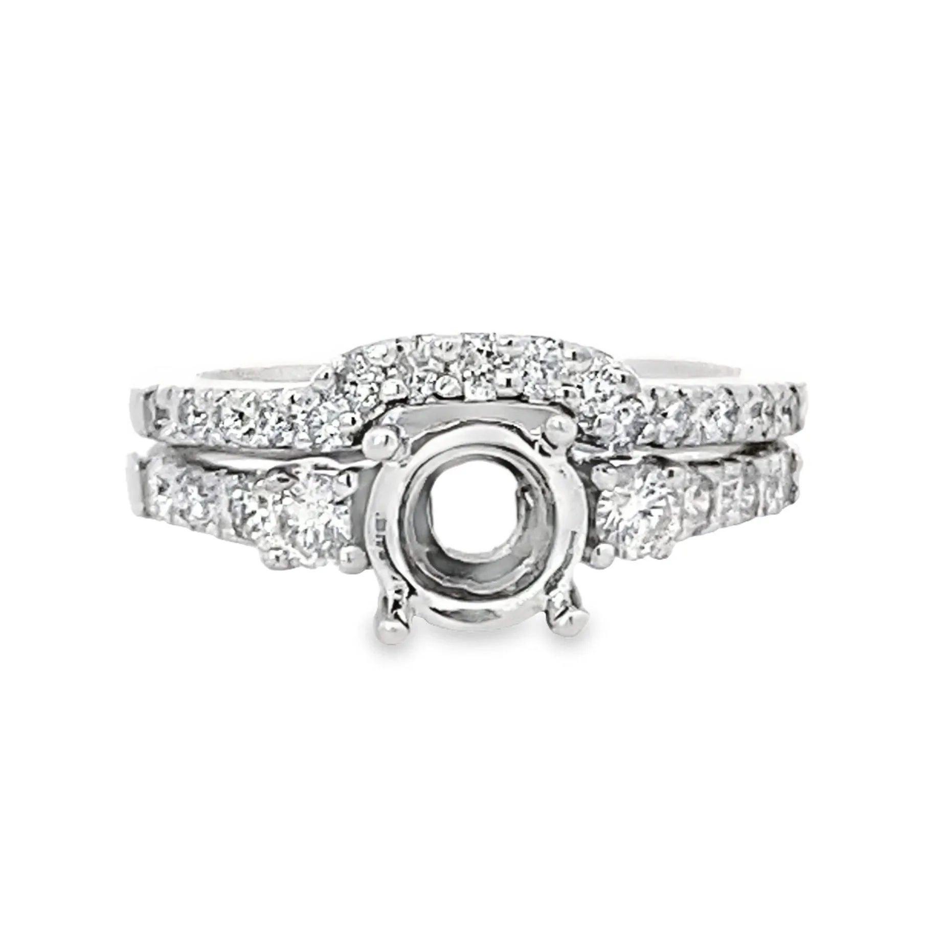 Kirkland Jewelry Estate | 14K White Gold Wedding Set