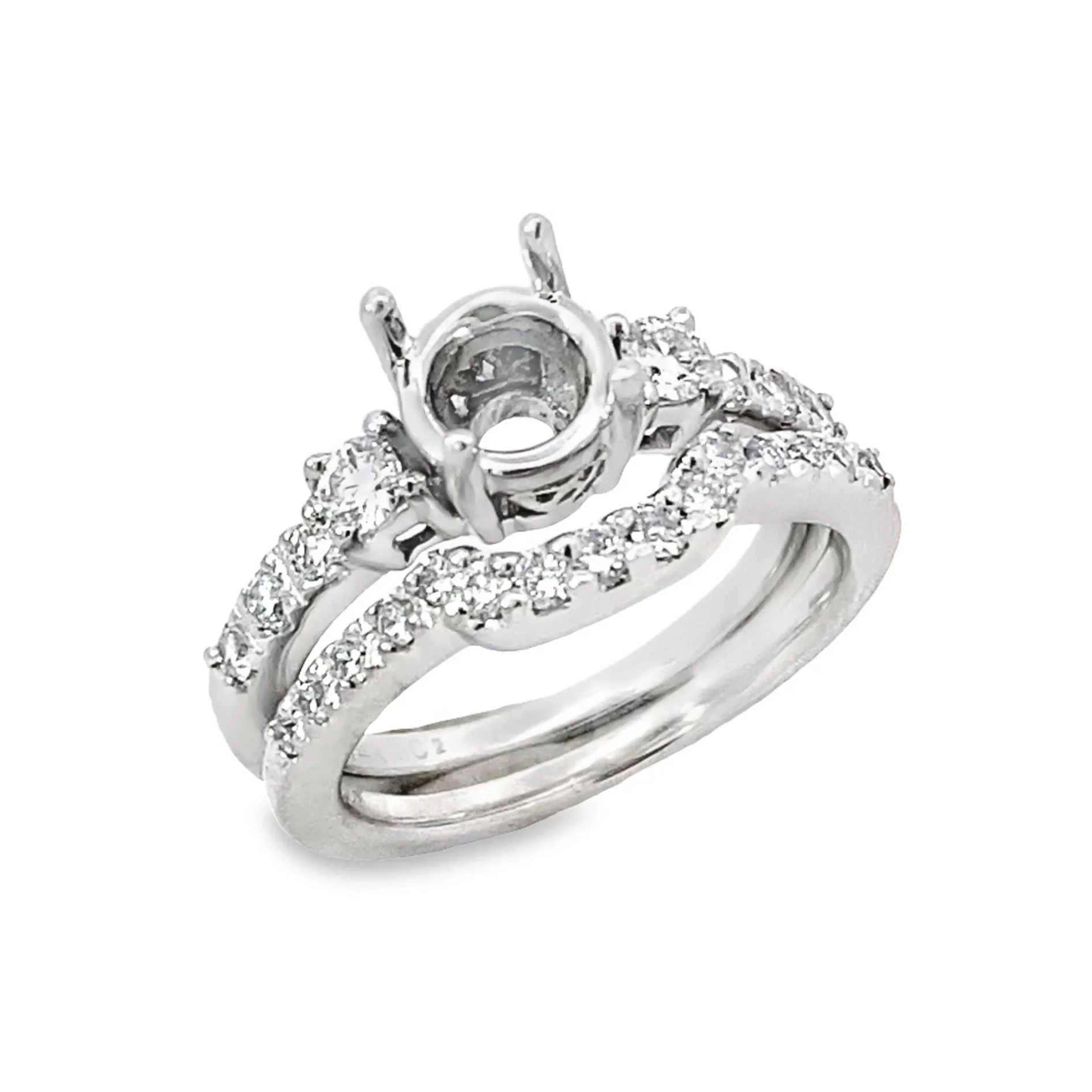 Kirkland Jewelry Estate | 14K White Gold Wedding Set