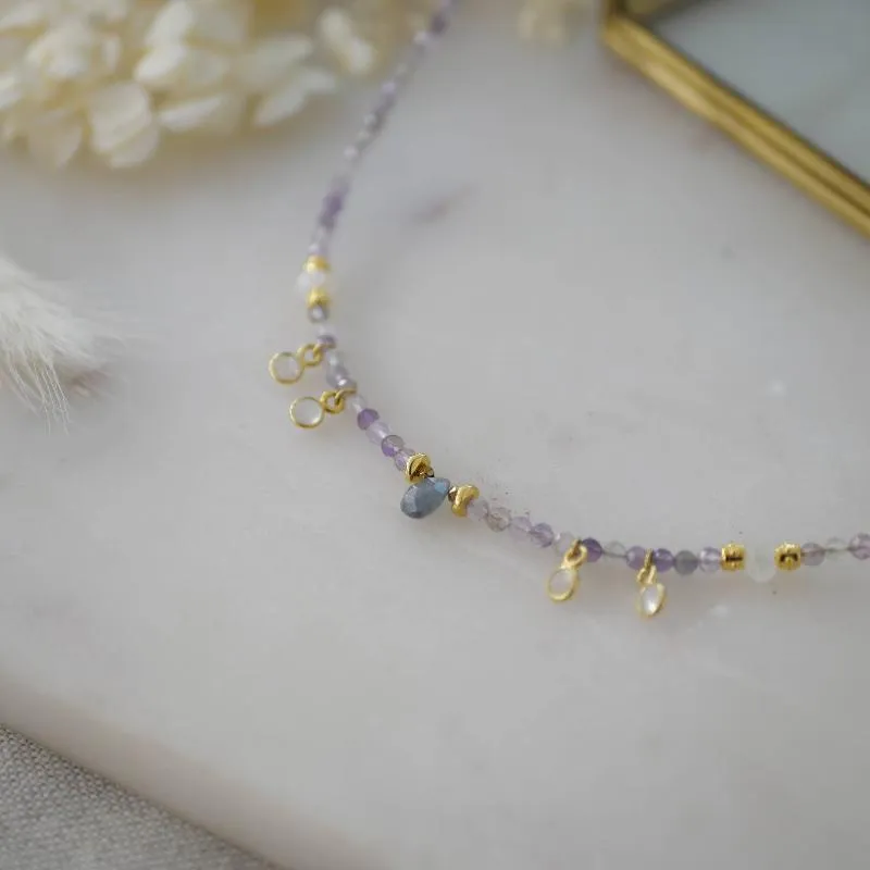 Kruti Amethyst Boho Necklace