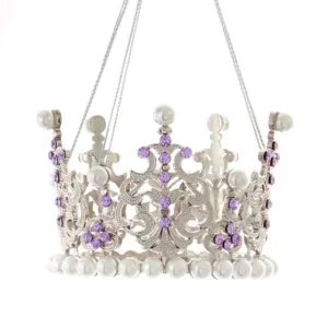 Kurt Adler Royal Splendor Purple Crown Ornament