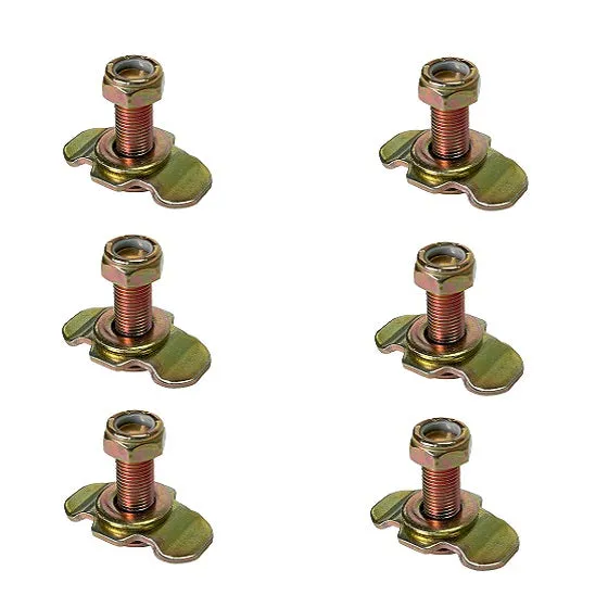 L-Track Threaded Stud Fitting - 6 pack