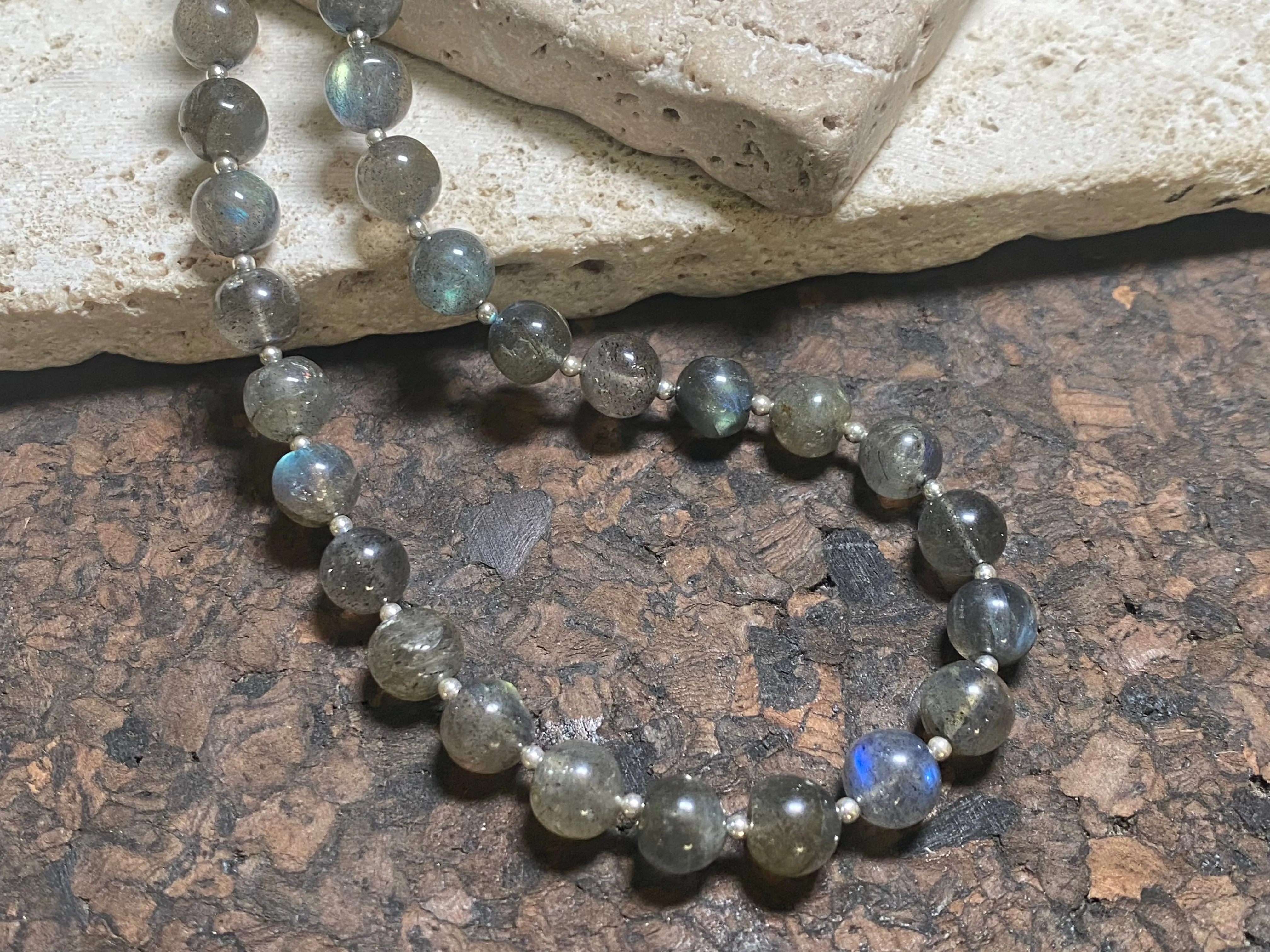 Labradorite Silver Necklace