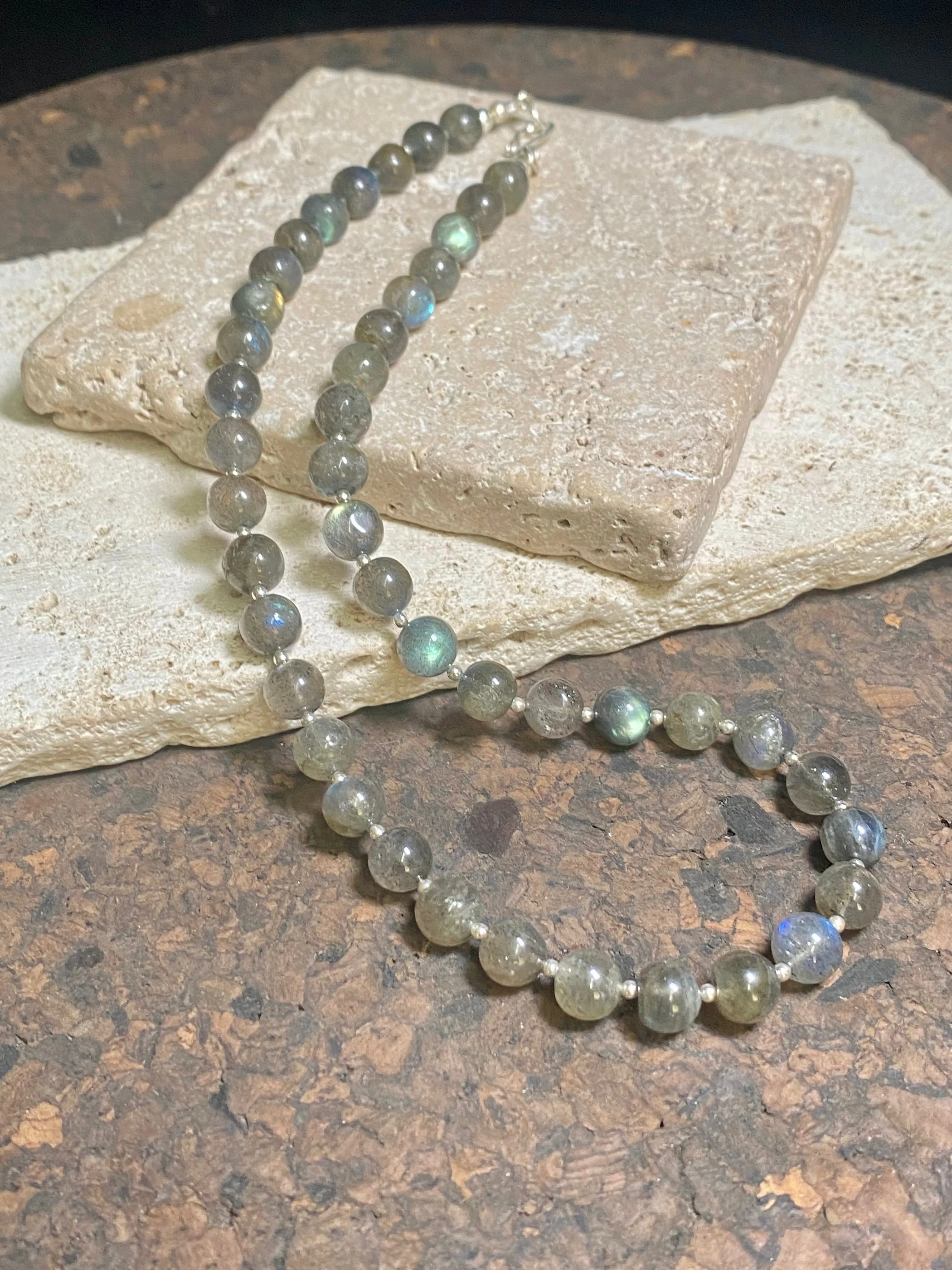 Labradorite Silver Necklace