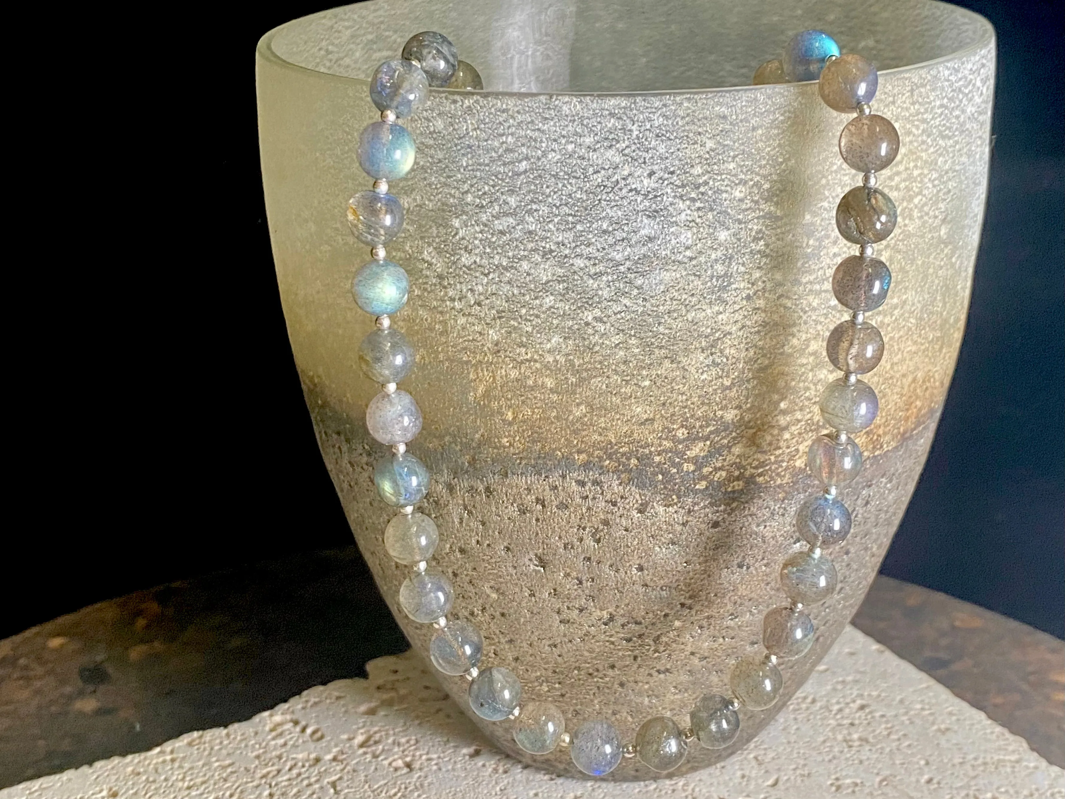 Labradorite Silver Necklace