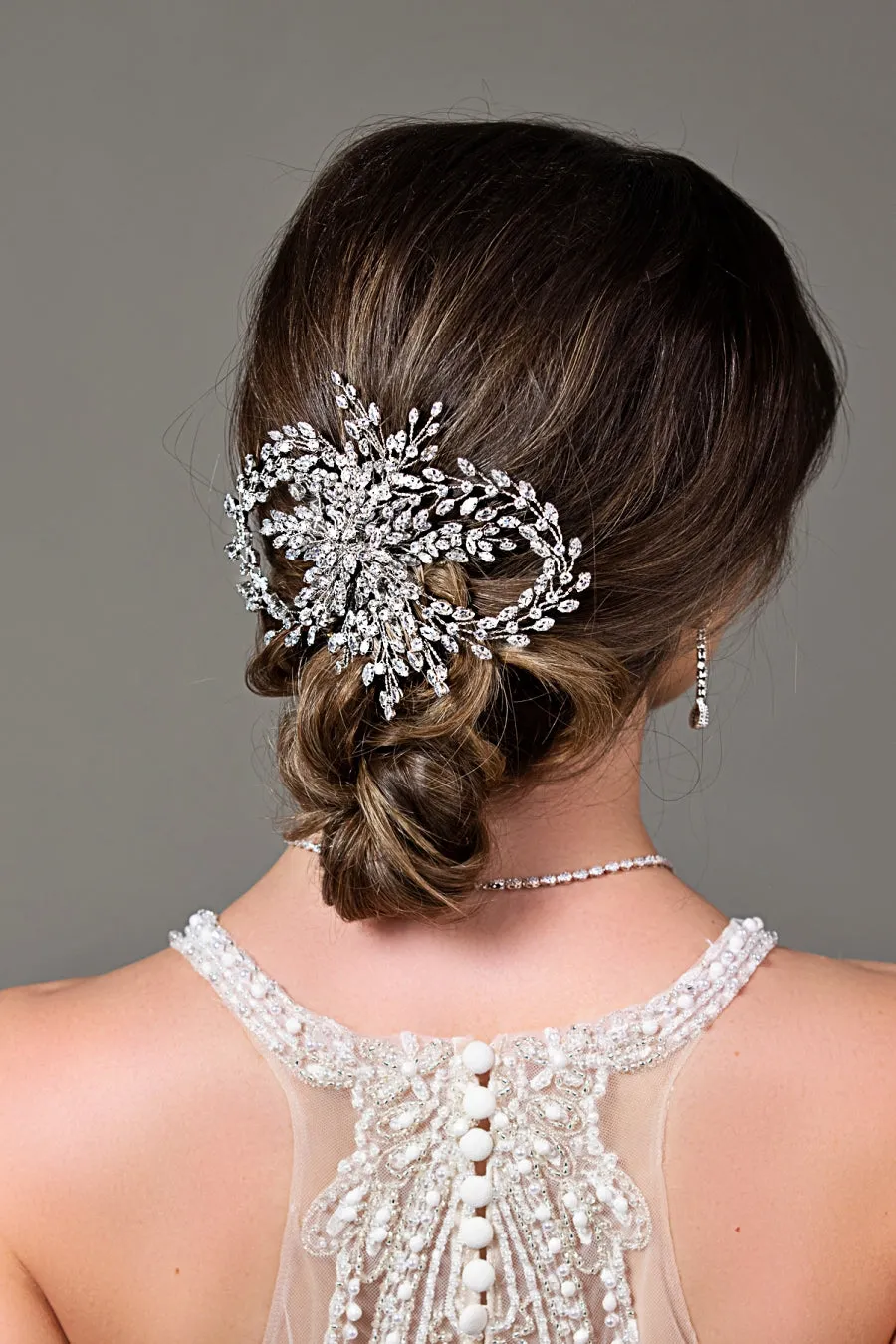 LULIA Bridal Hair Comb with Swarovski Crystals