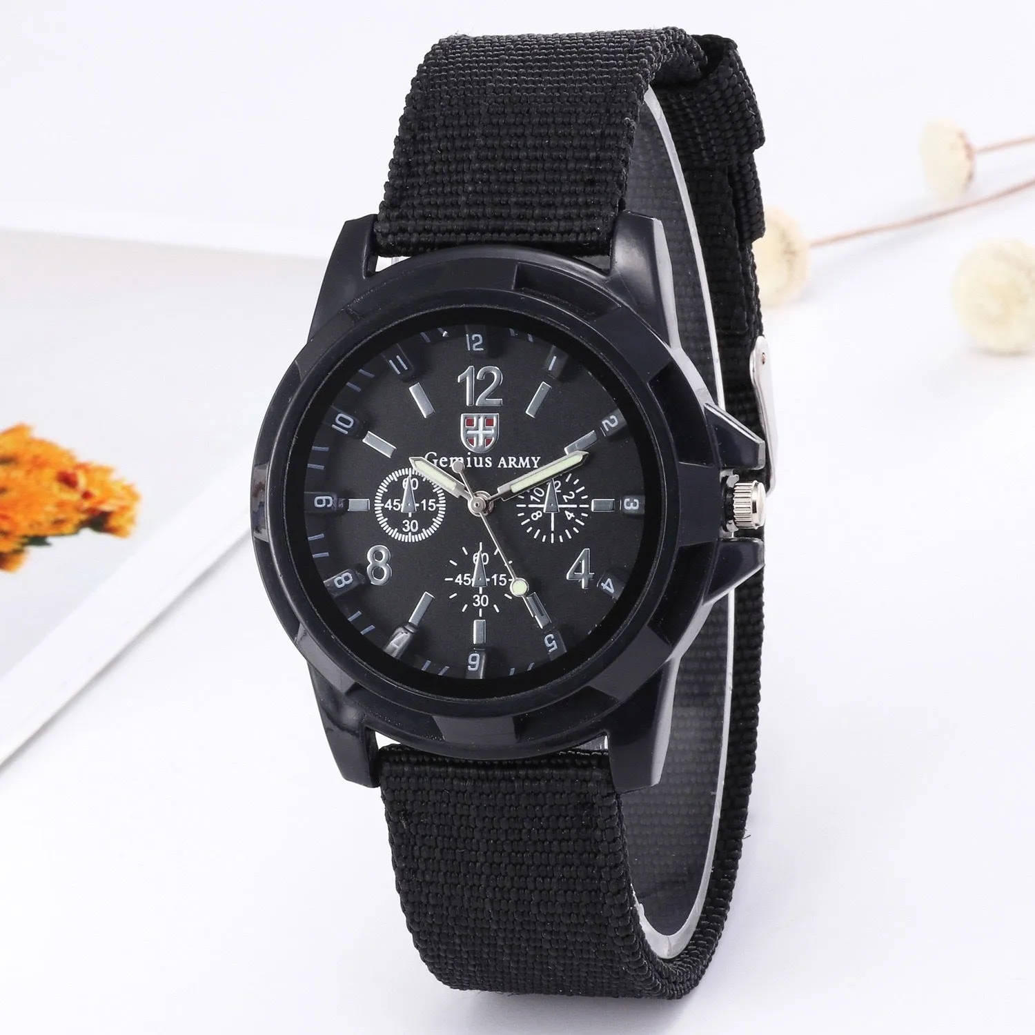 Luminous Men's Watch Men's Watch Woven Belt Student Watch Quartz Watch