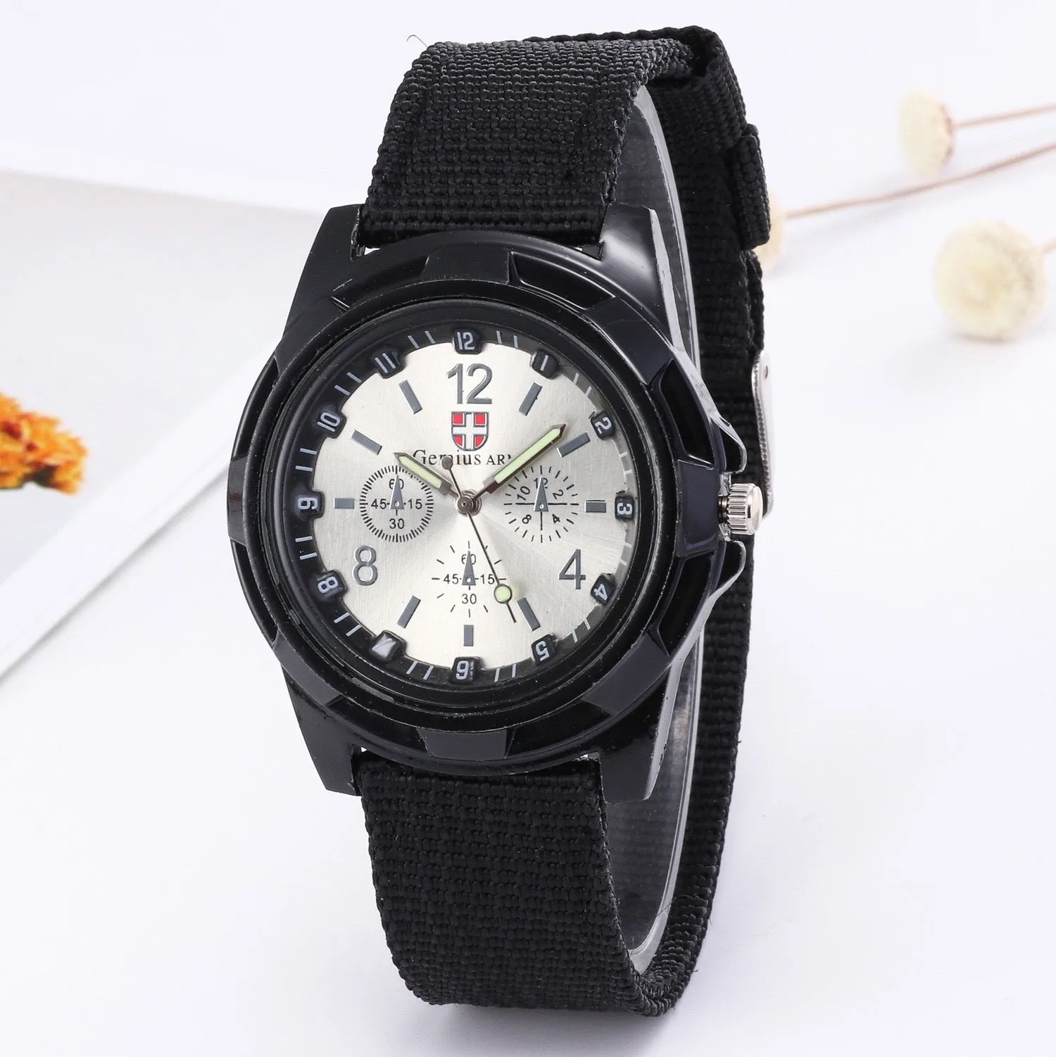 Luminous Men's Watch Men's Watch Woven Belt Student Watch Quartz Watch