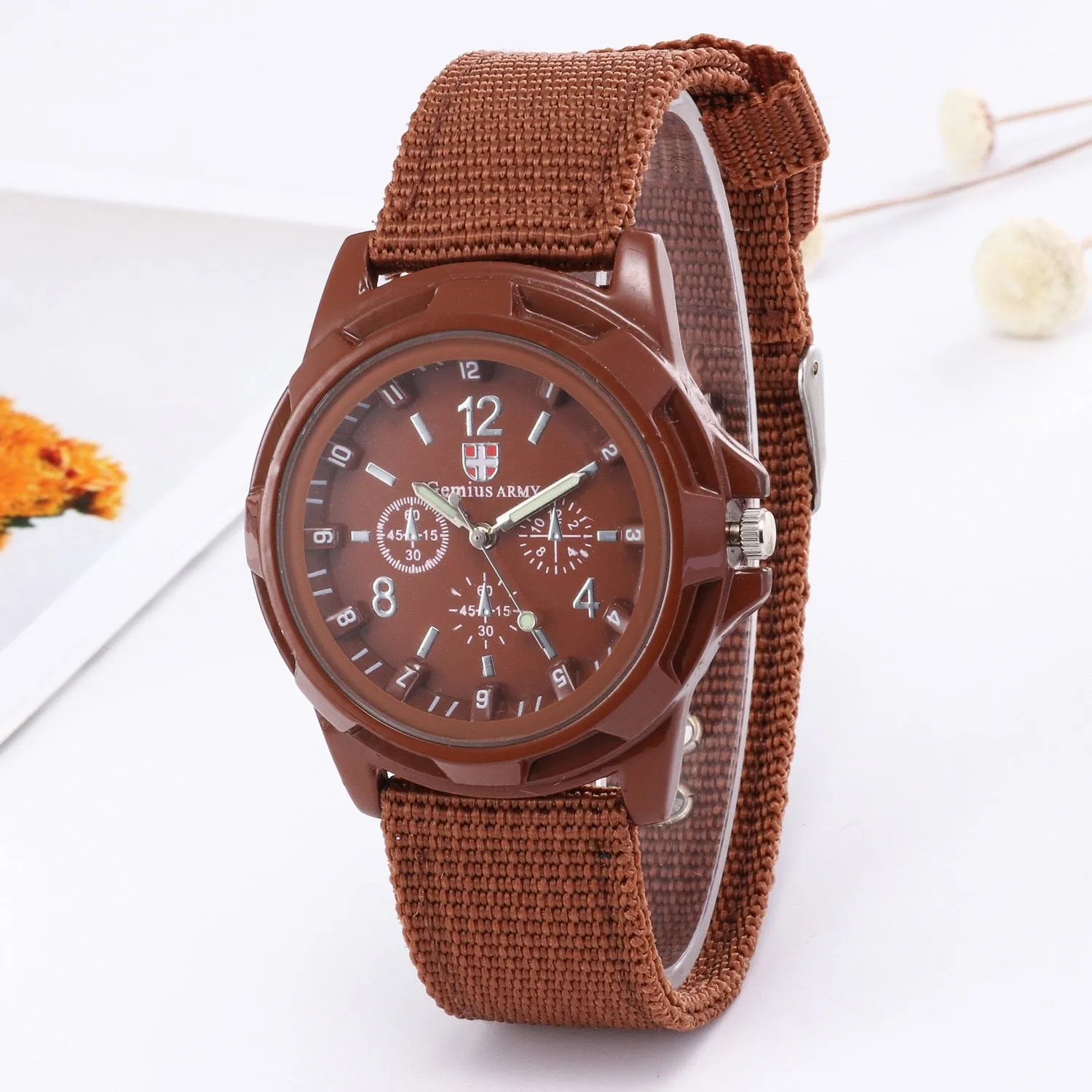 Luminous Men's Watch Men's Watch Woven Belt Student Watch Quartz Watch