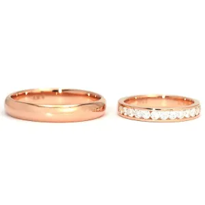 Matching Wedding Rings in 18K gold