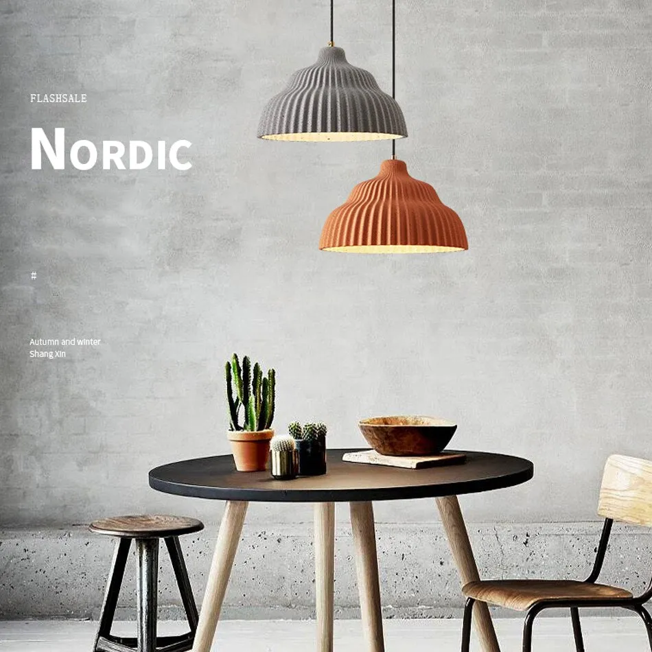 Modern Pendant Ceiling Lamps Chandelier Dining Room E27 Nordic Hanging Lamp Retro Concrete Loft Vintage Pendant Kitchen Light