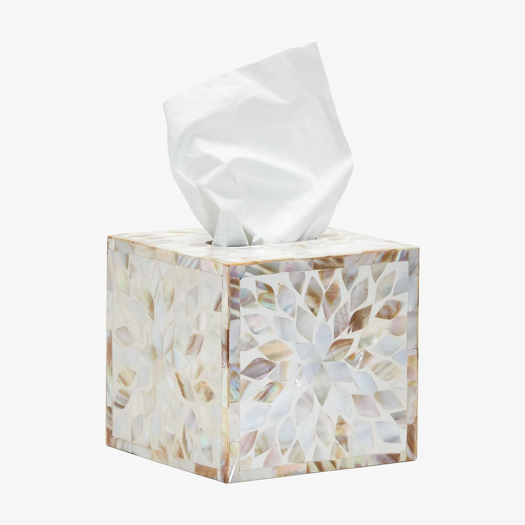 Mother of Pearl Tissue Box Cover