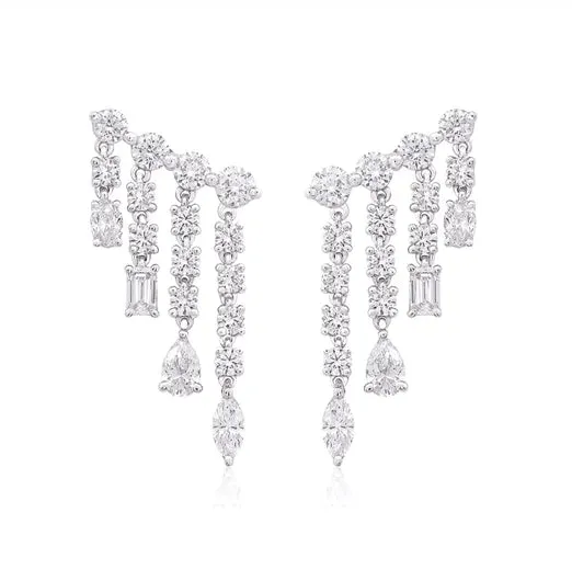 Multishape Cascade Statement Earrings