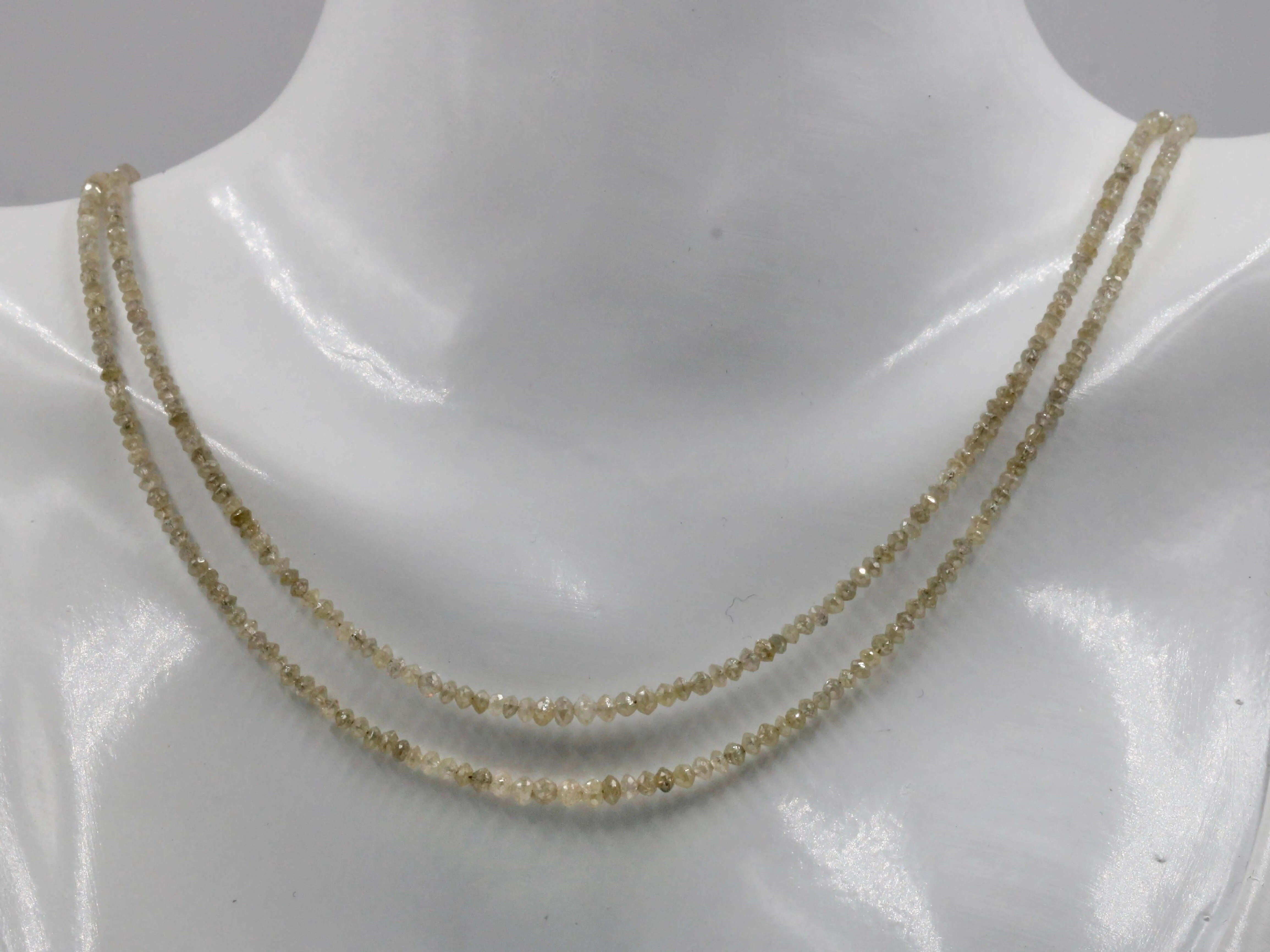 Natural Yellow Diamond Strand Unfinished Strand Faceted Yellow Diamond Necklace Diamond Necklace Pale Yellow Faceted DIY Necklace SKU 6142773