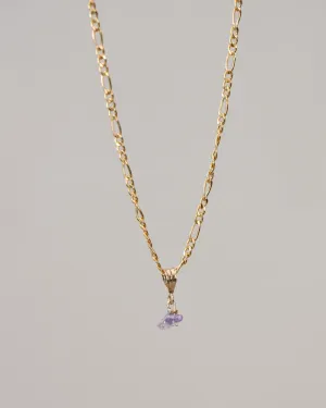 Necklace Charm February Amethyst Gold Filled