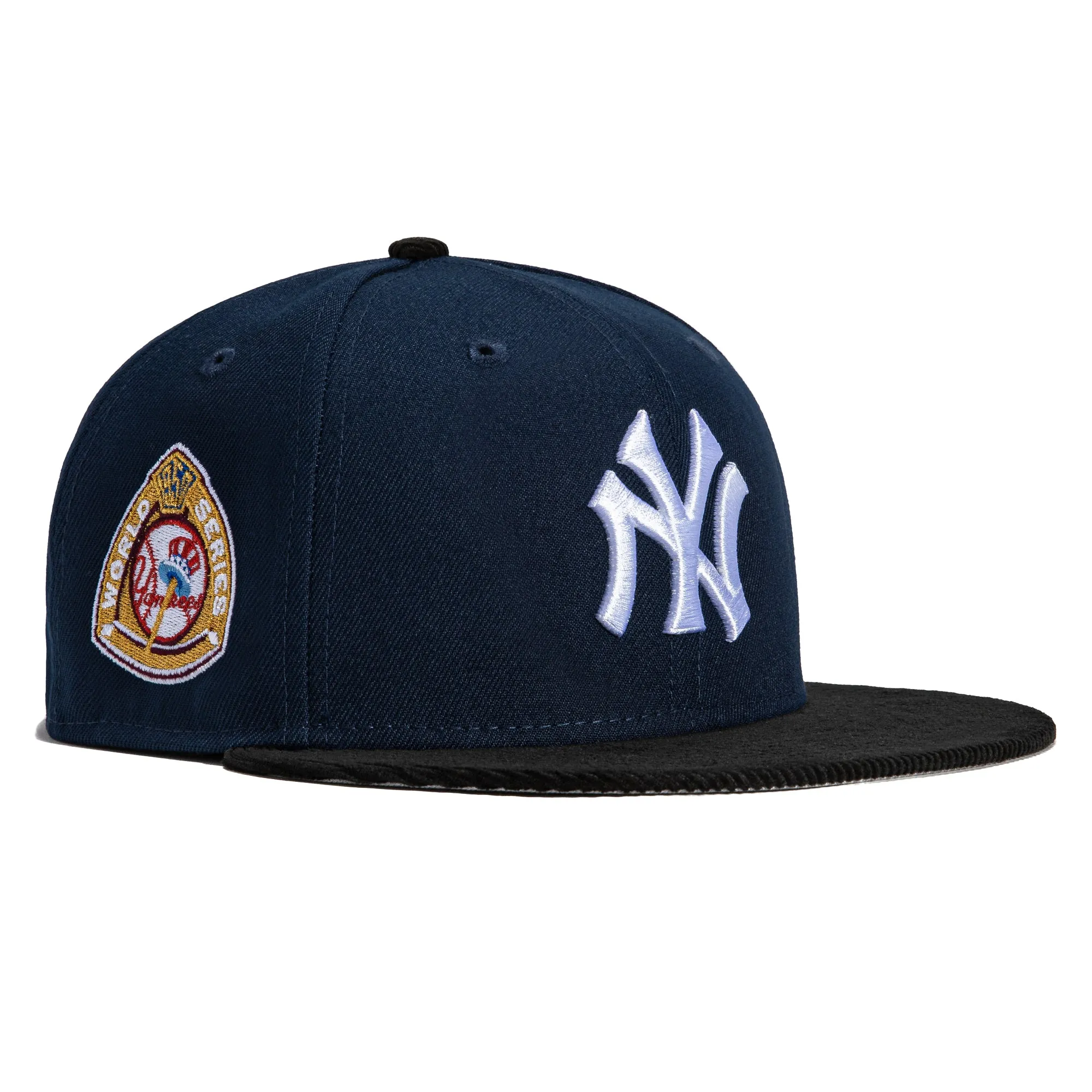 New Era 59Fifty Cord Visor New York Yankees 1950 World Series Patch Hat - Navy, Black