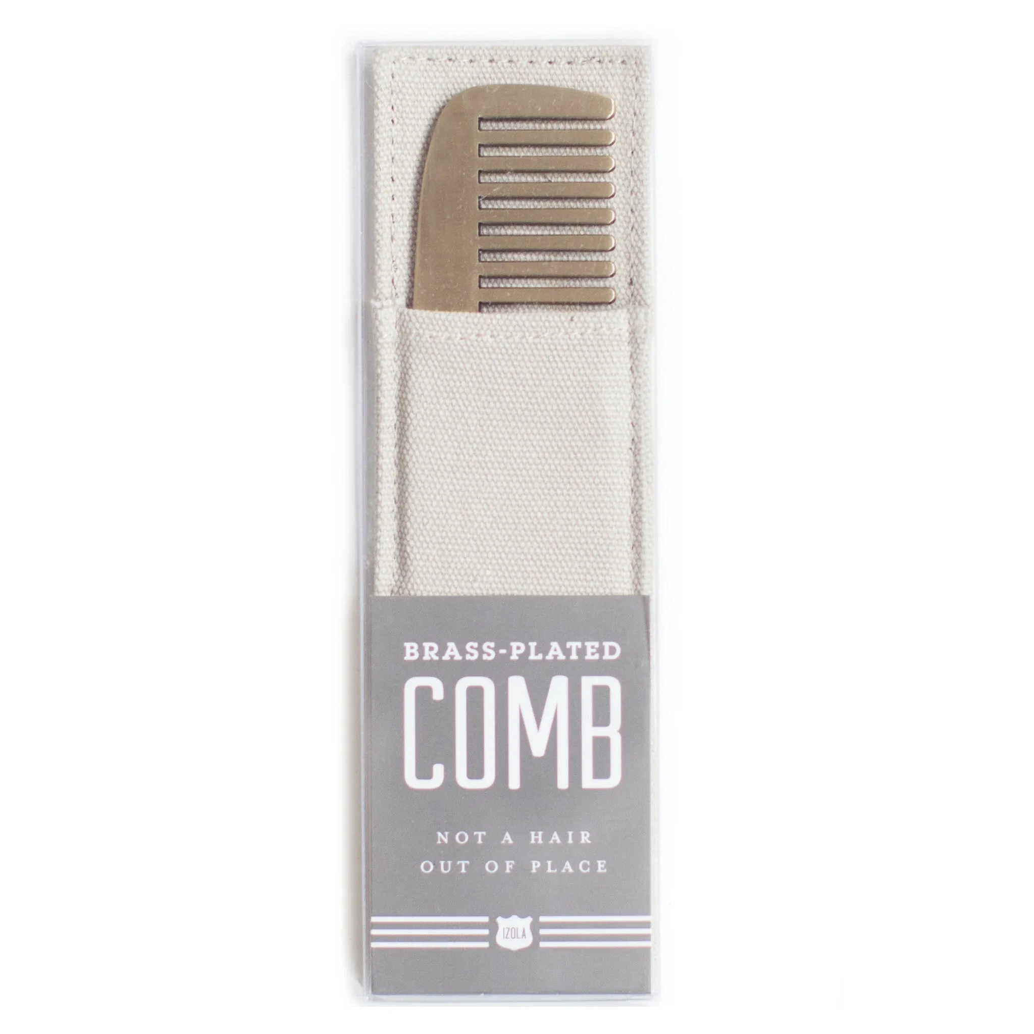 Not a Hair Out of Place Brass Comb