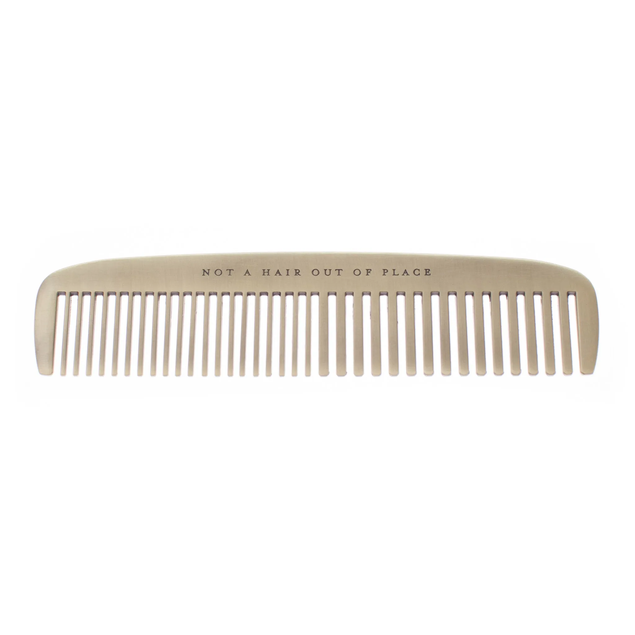 Not a Hair Out of Place Brass Comb