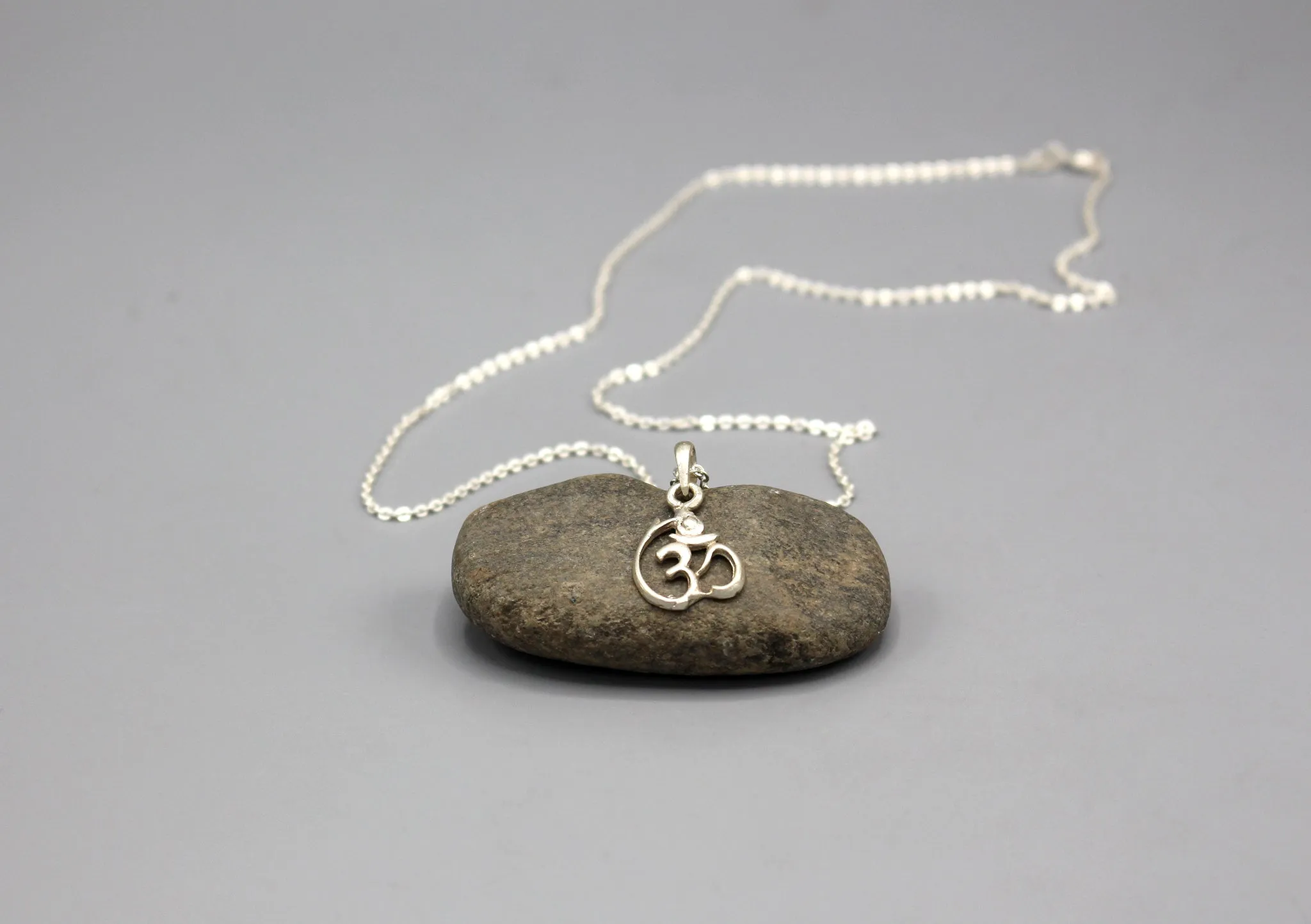 Om  Ganesh Sterling Silver Pendant