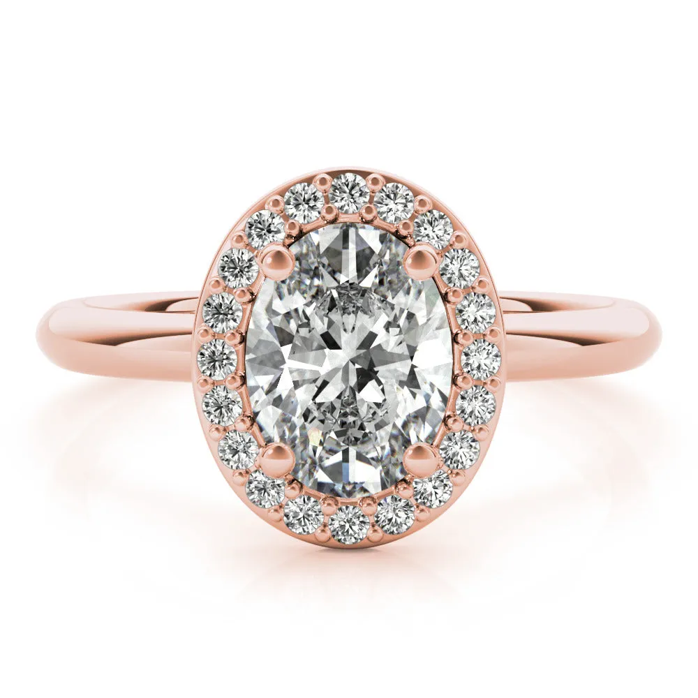 Oval Vienna Solitaire Diamond Engagement Ring Setting