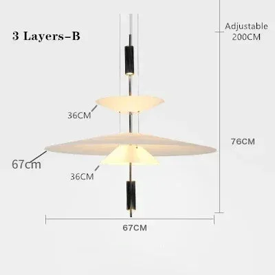 "Mansion Saucer LED Pendant Lamp - Denmark Design for Home Decor and Dining"