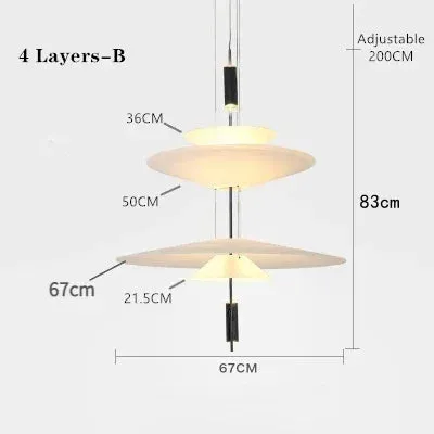 "Mansion Saucer LED Pendant Lamp - Denmark Design for Home Decor and Dining"