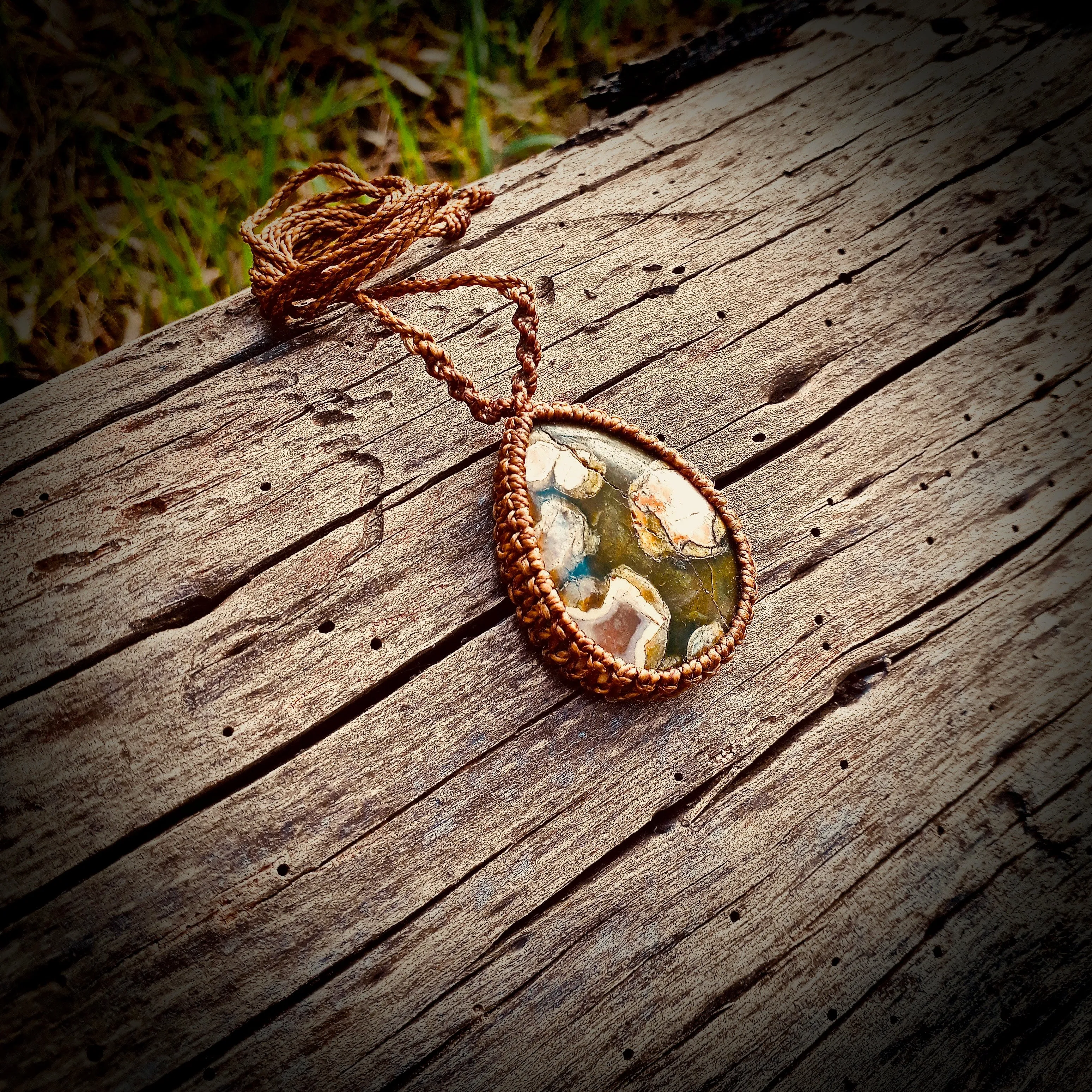 Rainforest jasper necklace