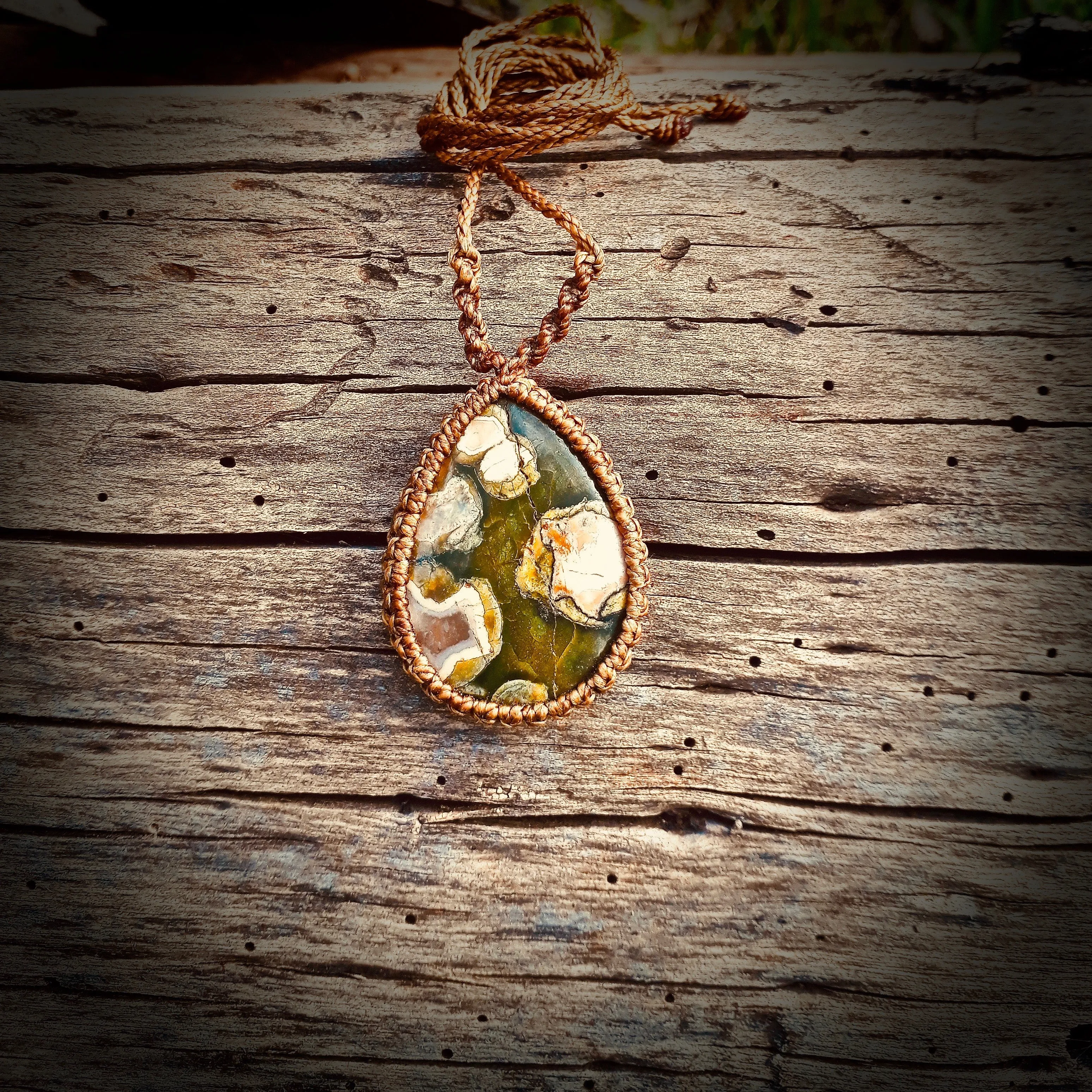 Rainforest jasper necklace