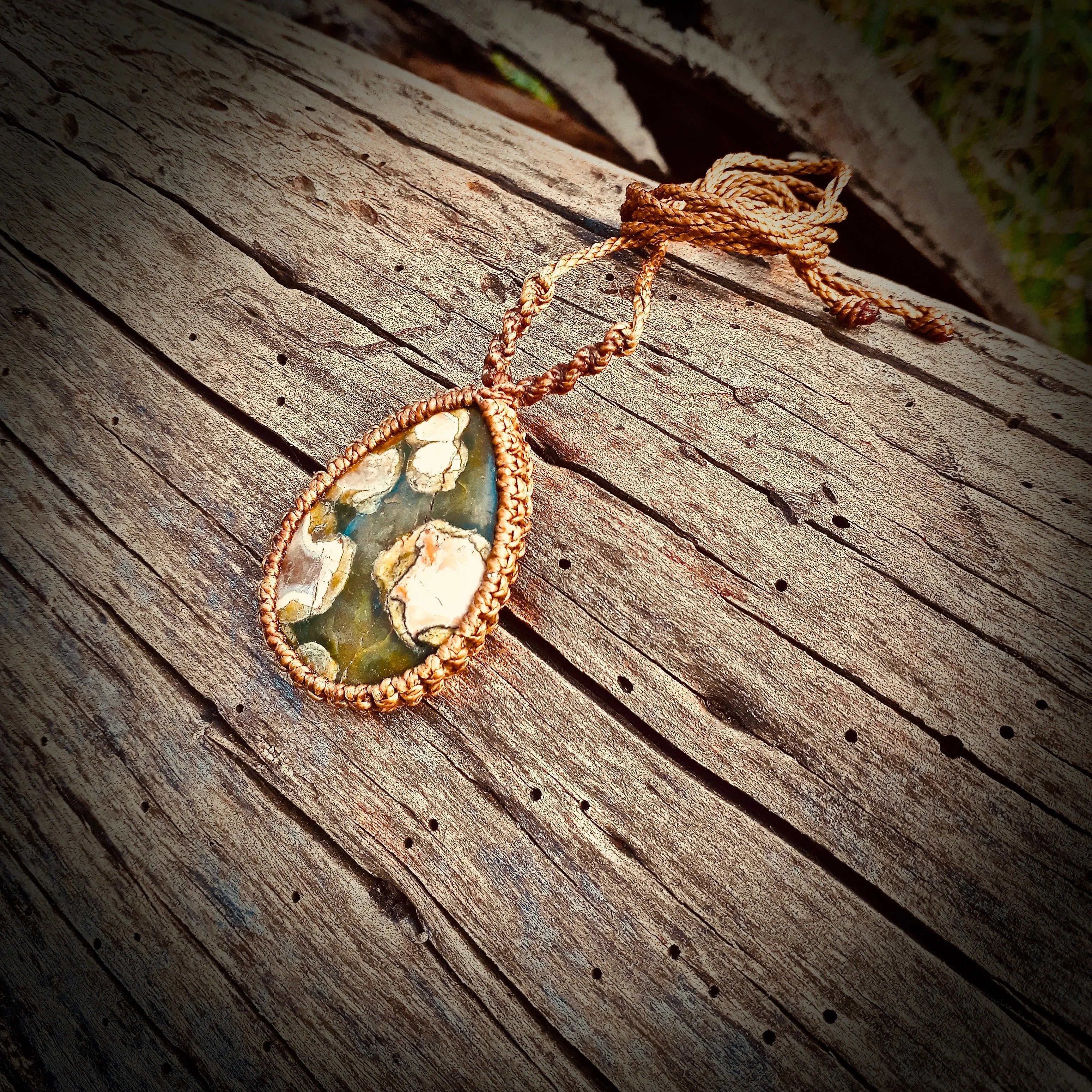 Rainforest jasper necklace