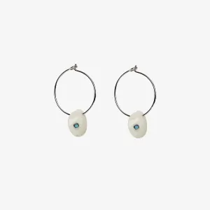 Real Shell Hoop Earrings