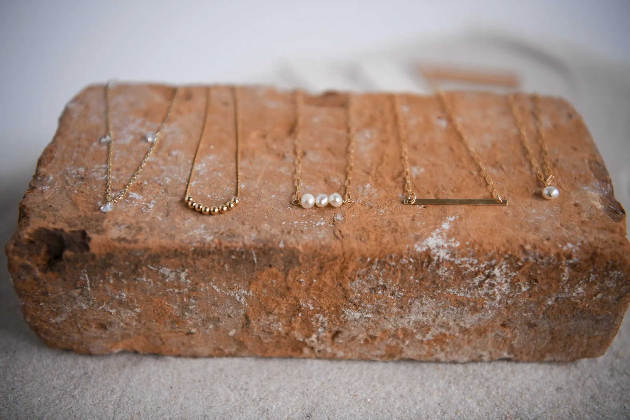 Red Creek Jasper Gold Filled Small Paperclip Chain Necklace