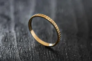 Sand Wedding Band