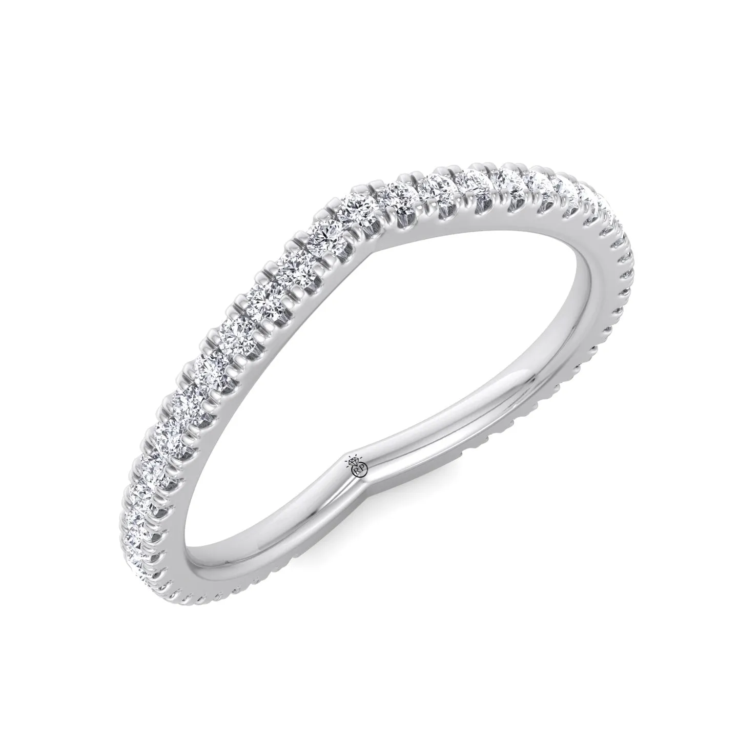 Sarasota - Curved Wedding Band (0.40 CT)