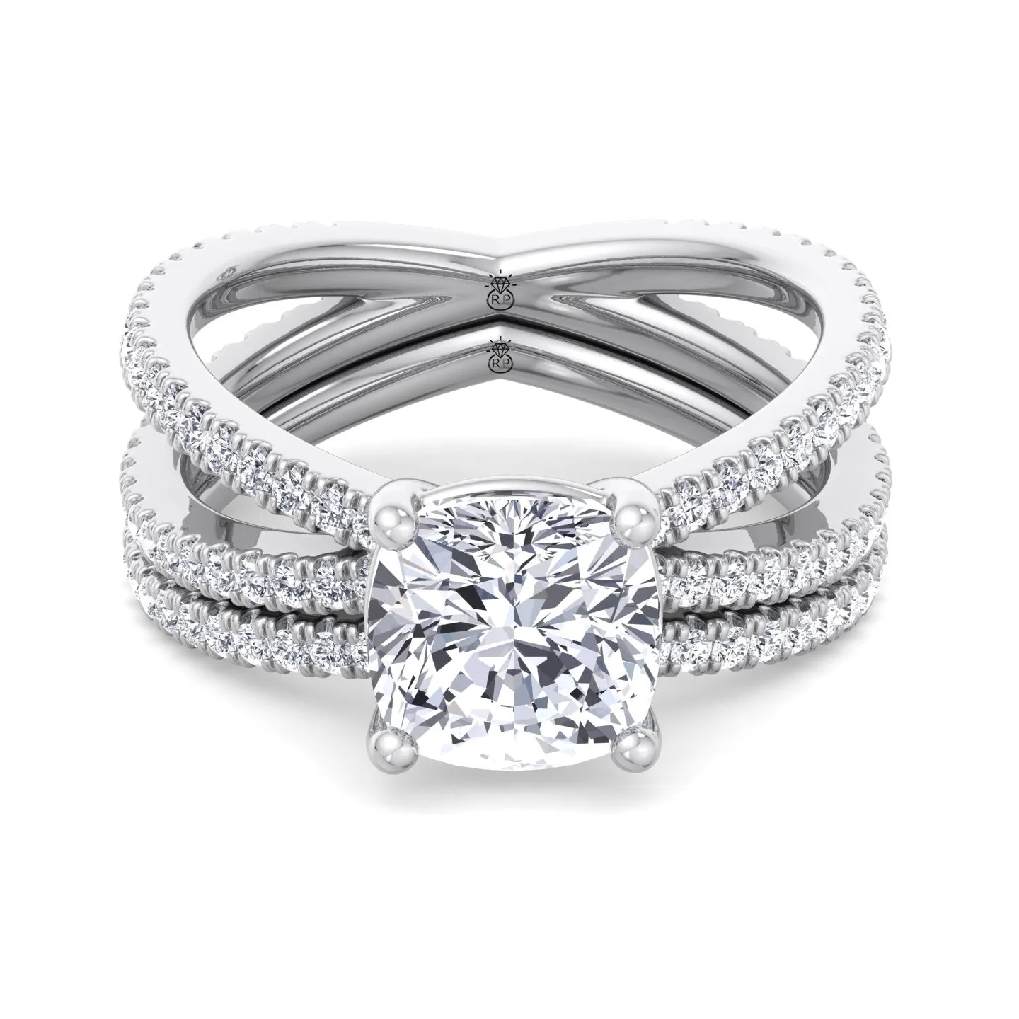 Sarasota - Curved Wedding Band (0.40 CT)