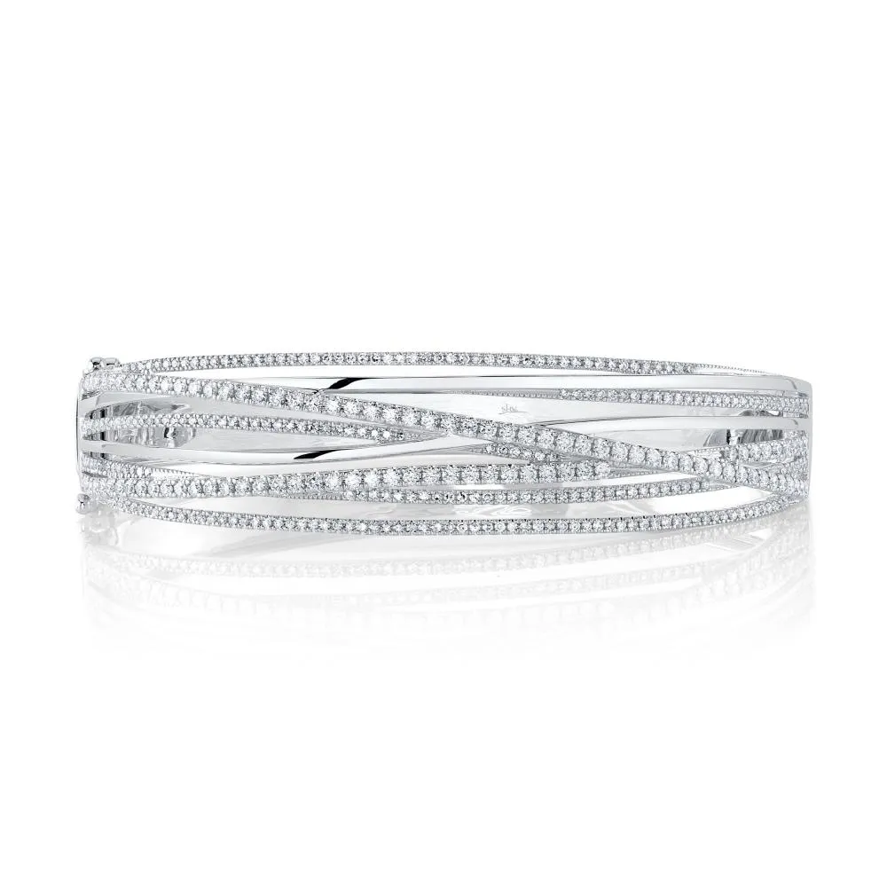 SC55025359ZS 14K White Gold Bangle Bracelet