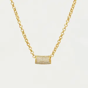 Signature Pavé Tube Necklace