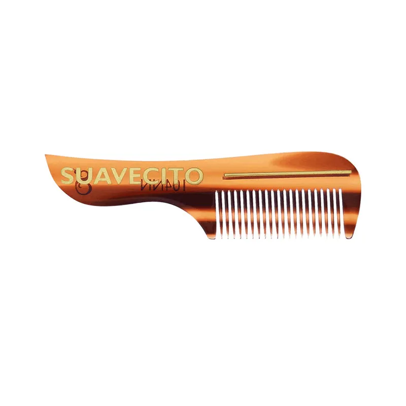 Suavecito - Deluxe Mustache Comb, Amber