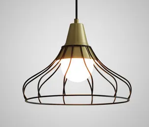 Svend Scandinavian Modern Chic Caged Pendant Lamp