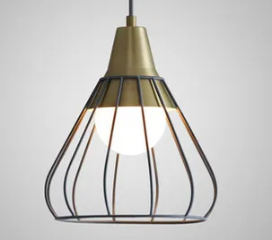 Svend Scandinavian Modern Chic Caged Pendant Lamp