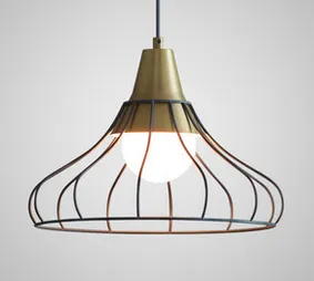 Svend Scandinavian Modern Chic Caged Pendant Lamp