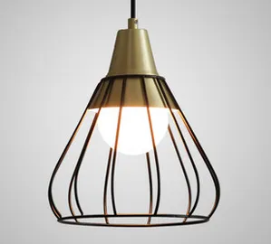 Svend Scandinavian Modern Chic Caged Pendant Lamp