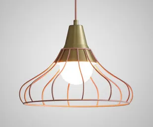 Svend Scandinavian Modern Chic Caged Pendant Lamp