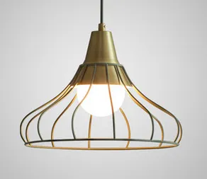 Svend Scandinavian Modern Chic Caged Pendant Lamp