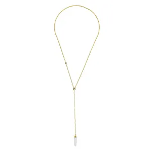 TIMELESS QUARTZ LOOP NECKLACE