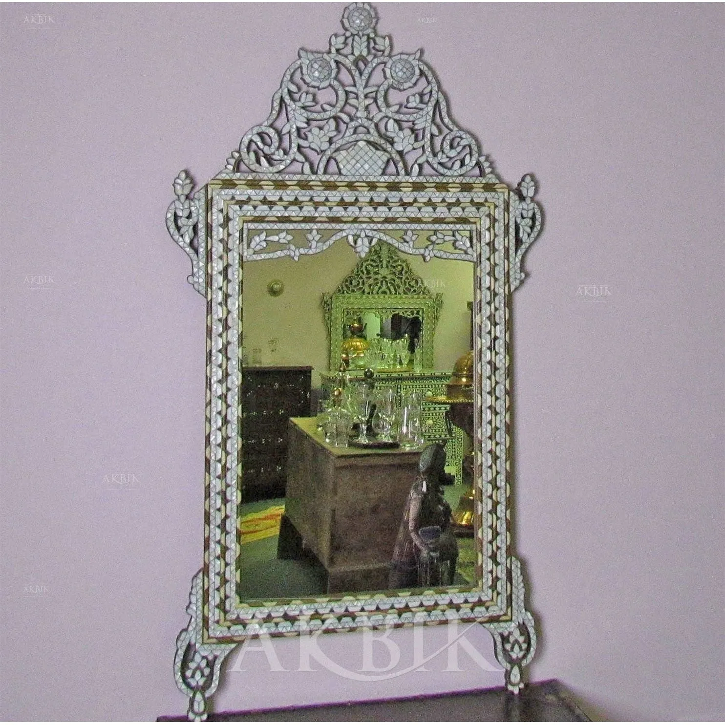 Tradition of Love Mother of Pearl Mirror