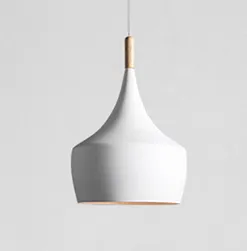 Ulrika Scandinavian Contemporary Wooden Top Pendant Light