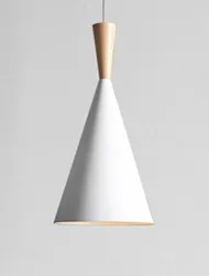 Ulrika Scandinavian Contemporary Wooden Top Pendant Light