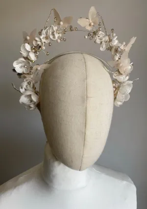 Whimsical Butterfly and Floral Crown