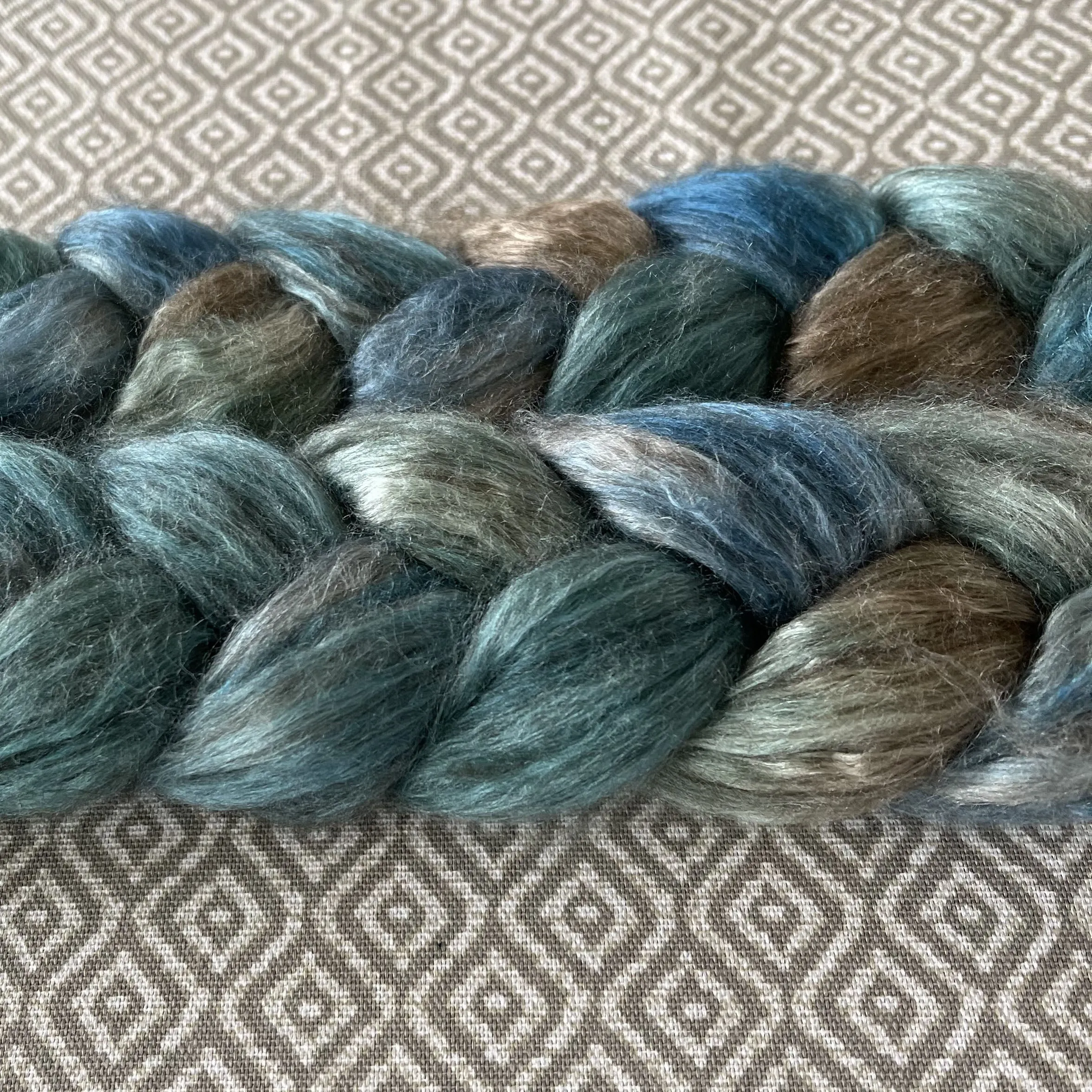 Yak Silk Roving - Aquamarine