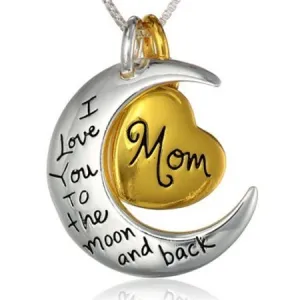 YELLOW CHIMES Mother love special Mom moon pendant in metal for Women